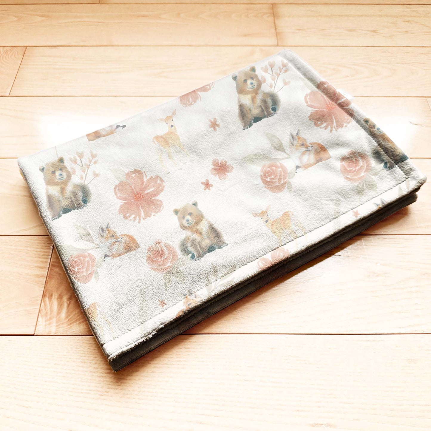 ** Pré-commande ** Couverture Doudou en Minky - Animaux de la forêt