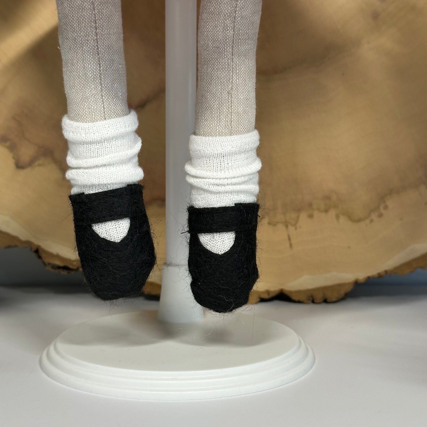 Poupée Souris - Robe à carreaux
