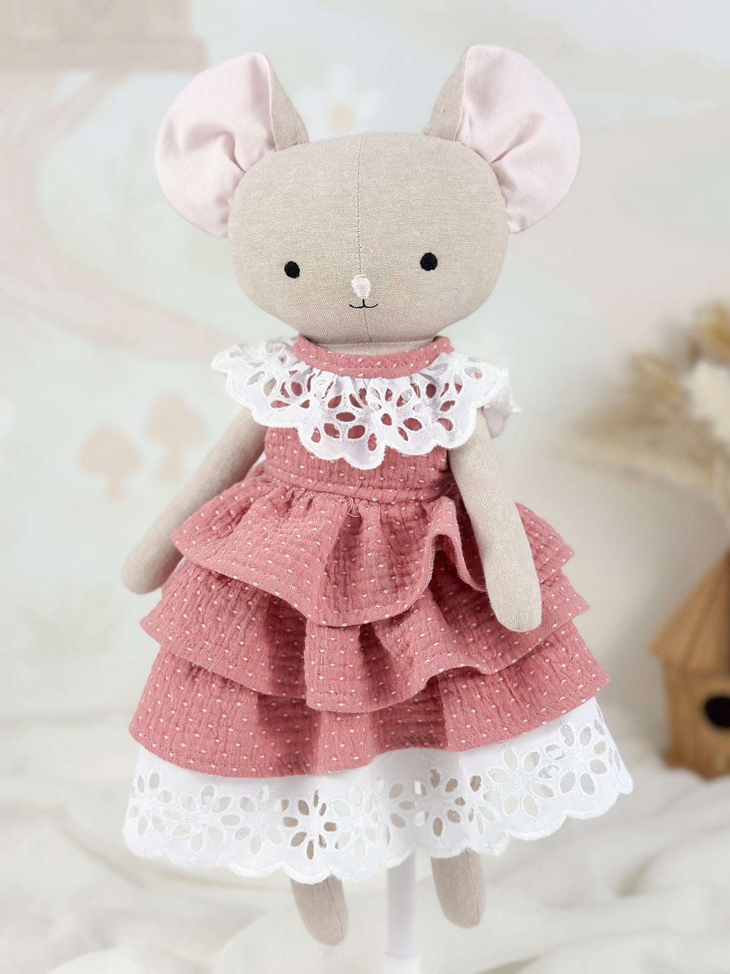 Poupée de chiffon artisanale – Souris