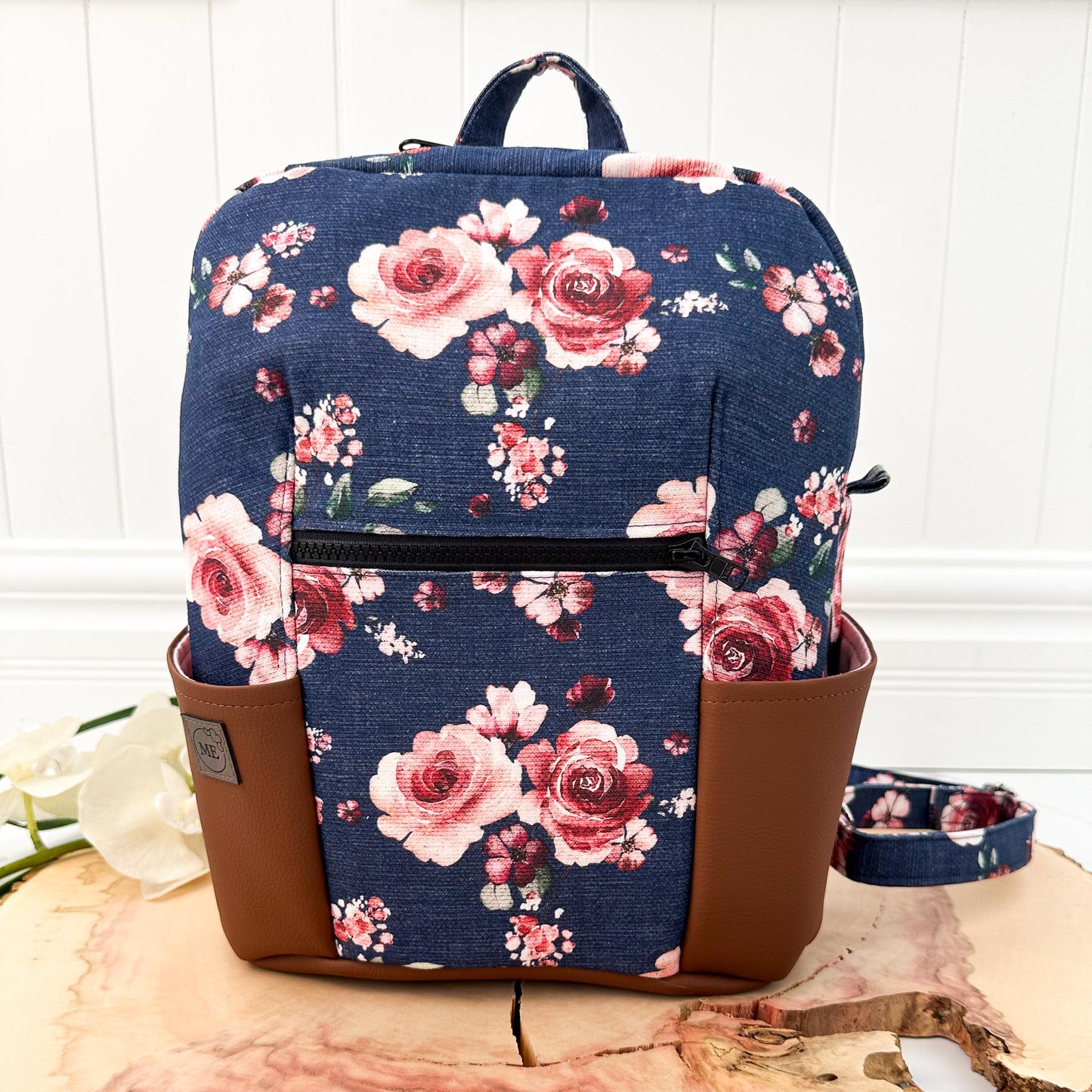 Mini sac à dos pour femme | Fleurs Roses