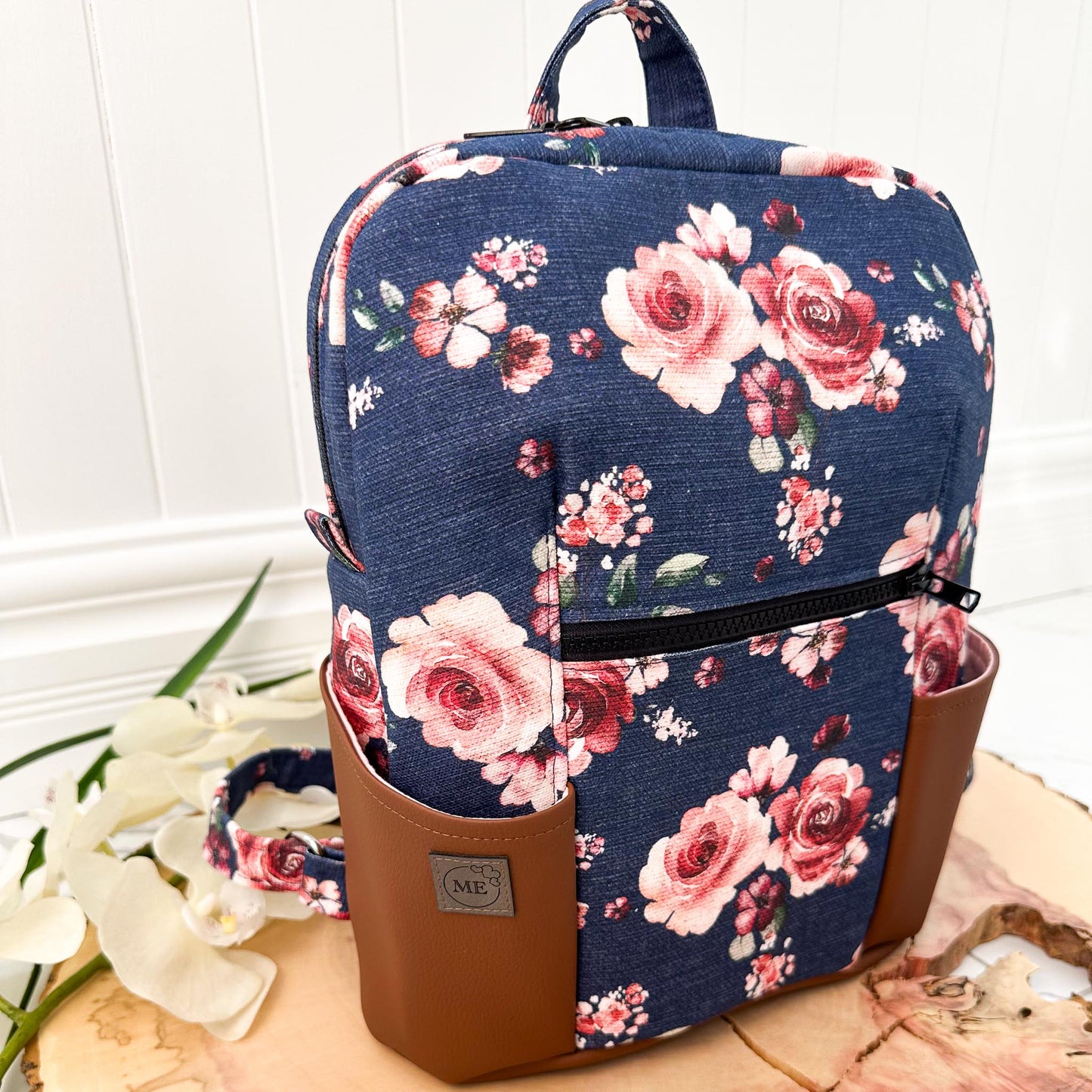 Mini sac à dos pour femme | Fleurs Roses