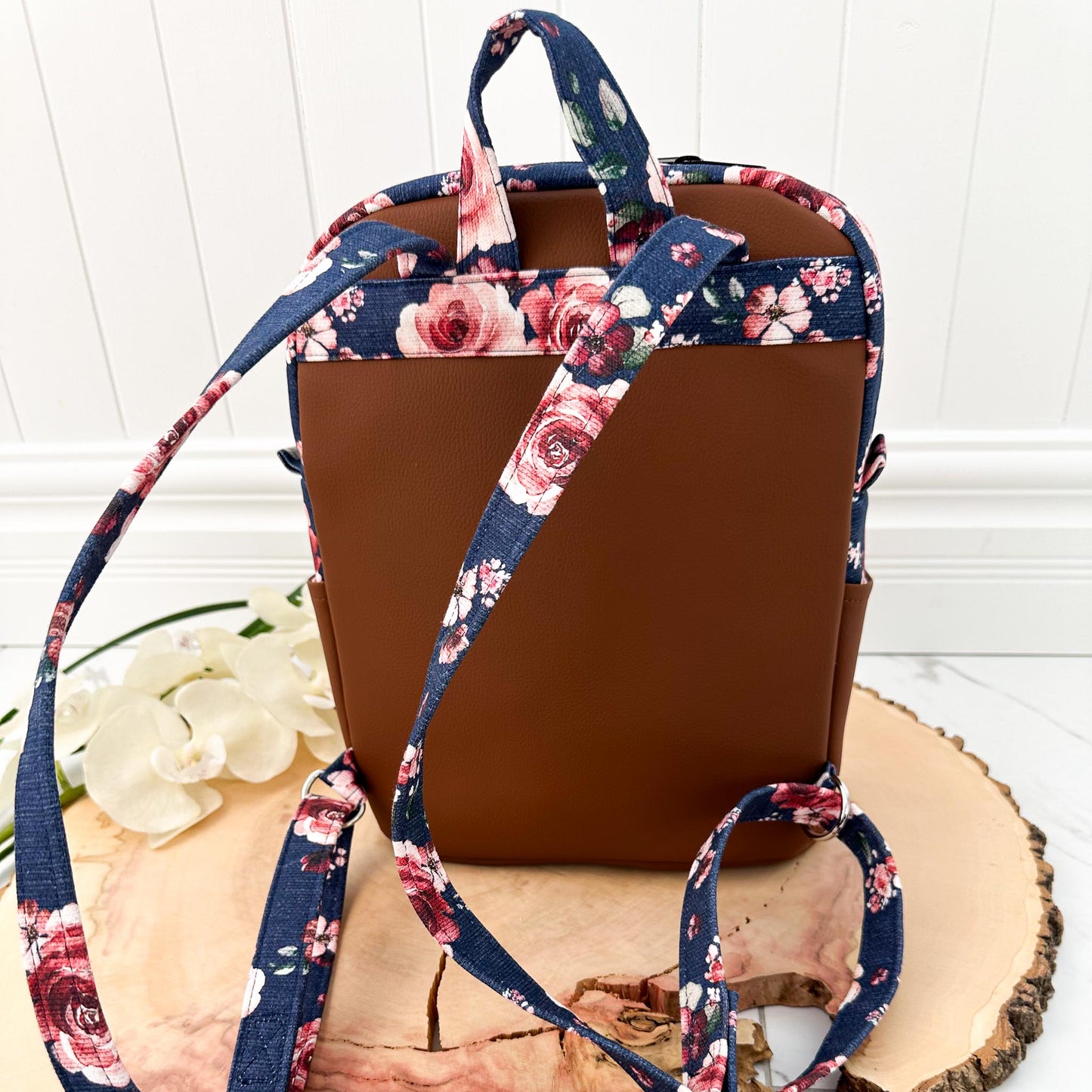 Mini sac à dos pour femme | Fleurs Roses