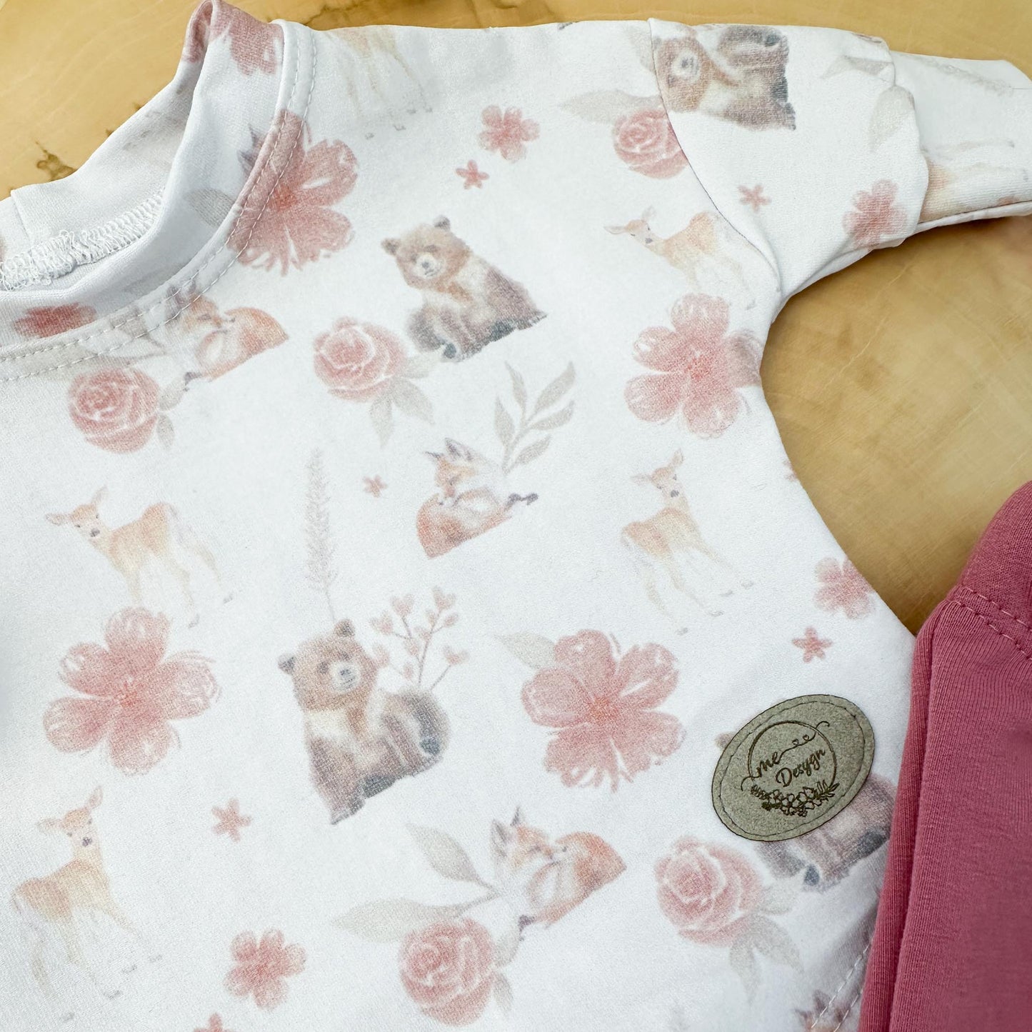 Chandail et pantalon | Ours et fleurs