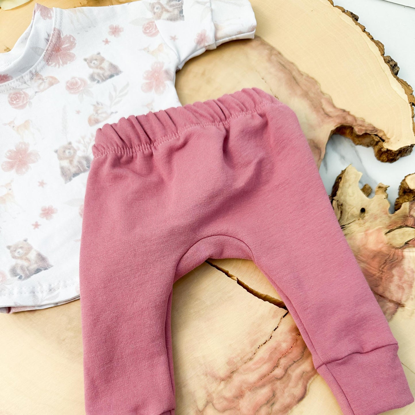 Chandail et pantalon | Ours et fleurs