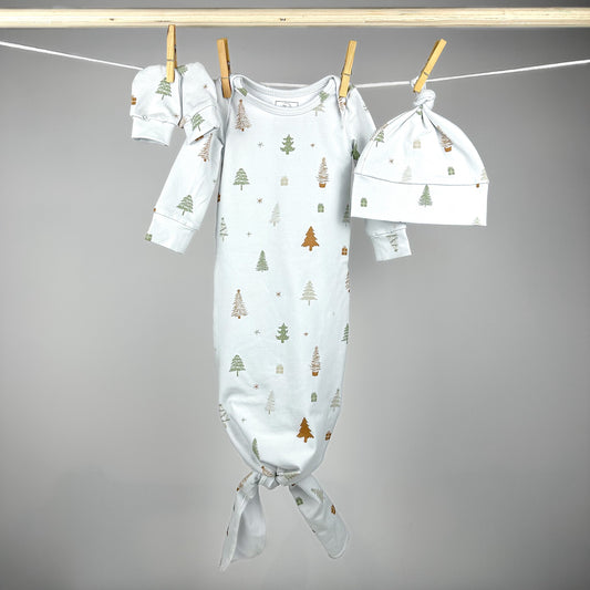 Ensemble noué nouveau-né - Sapins