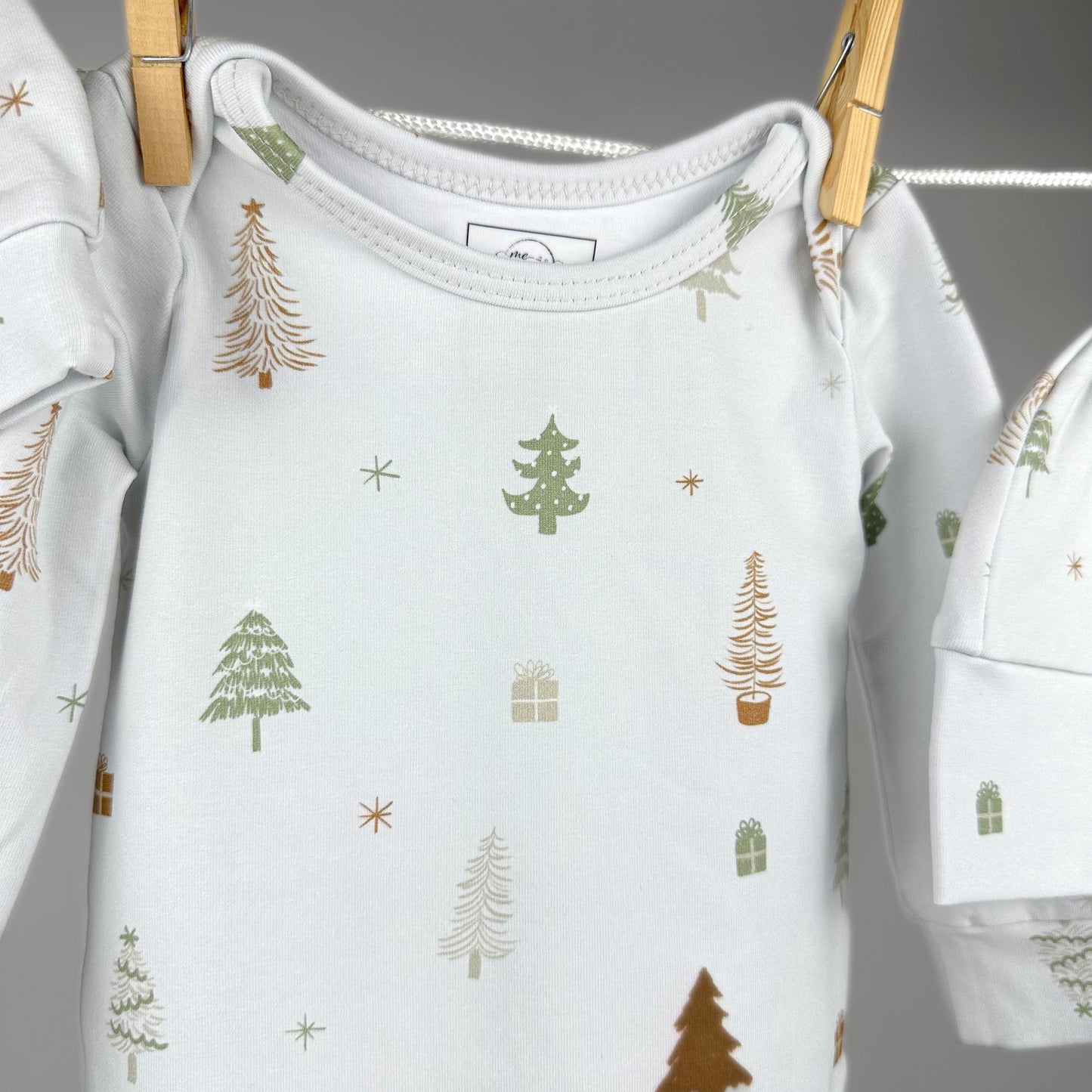 Ensemble noué nouveau-né - Sapins