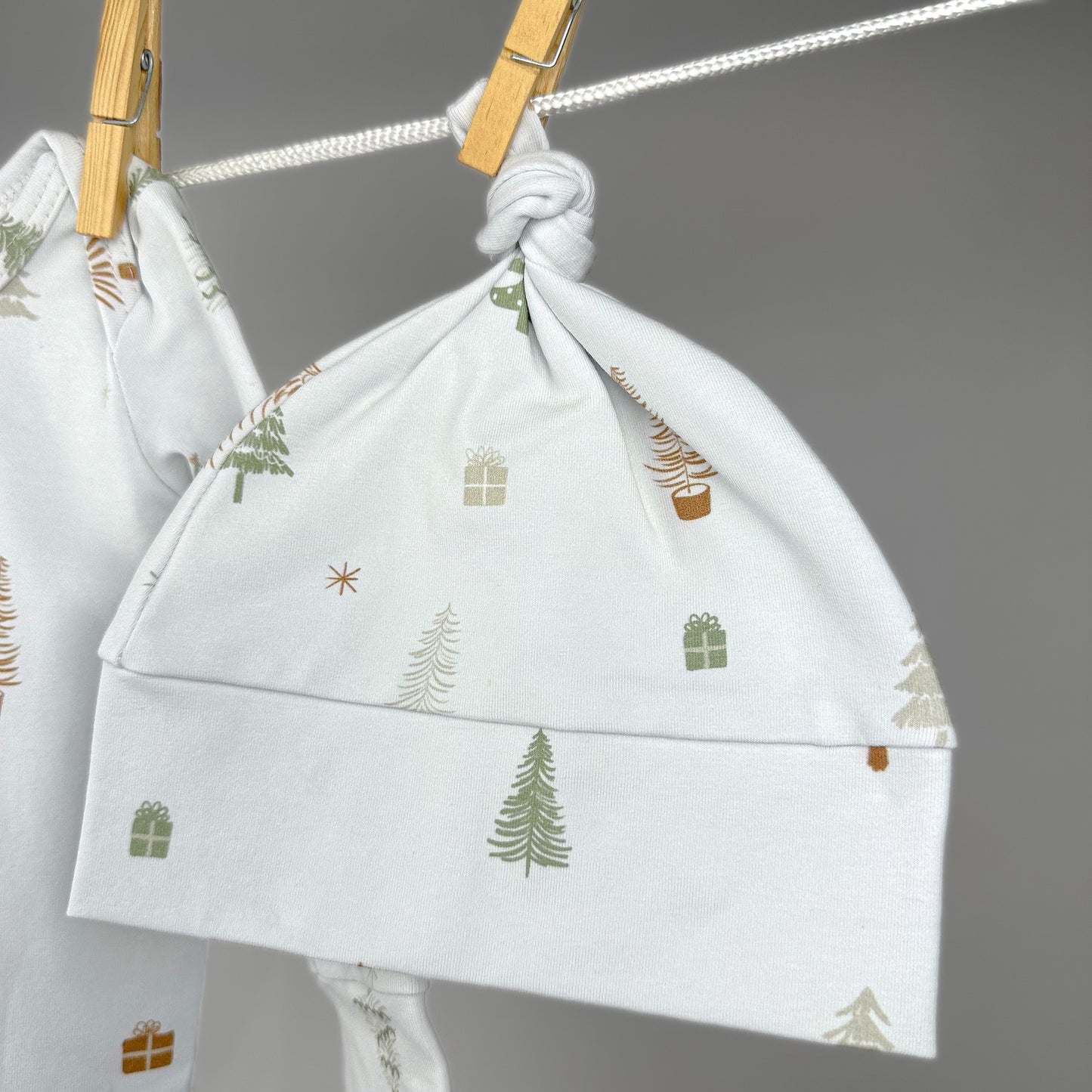 Ensemble noué nouveau-né - Sapins