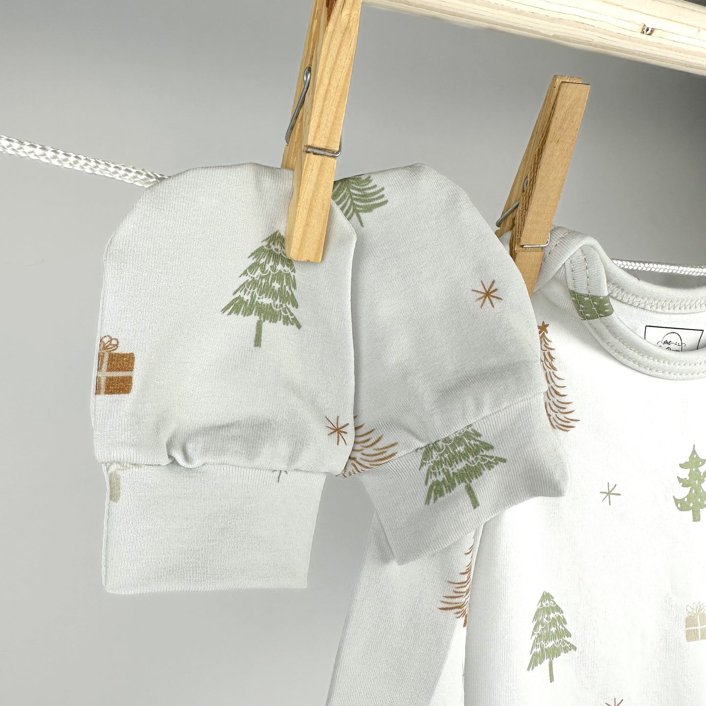 Ensemble noué nouveau-né - Sapins