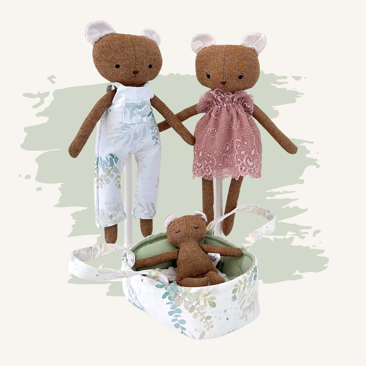 Poupée de chiffon artisanale – Ours