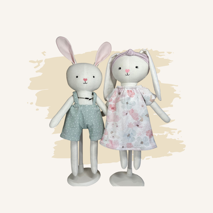 Poupée de chiffon Lapin - Madame Lapine