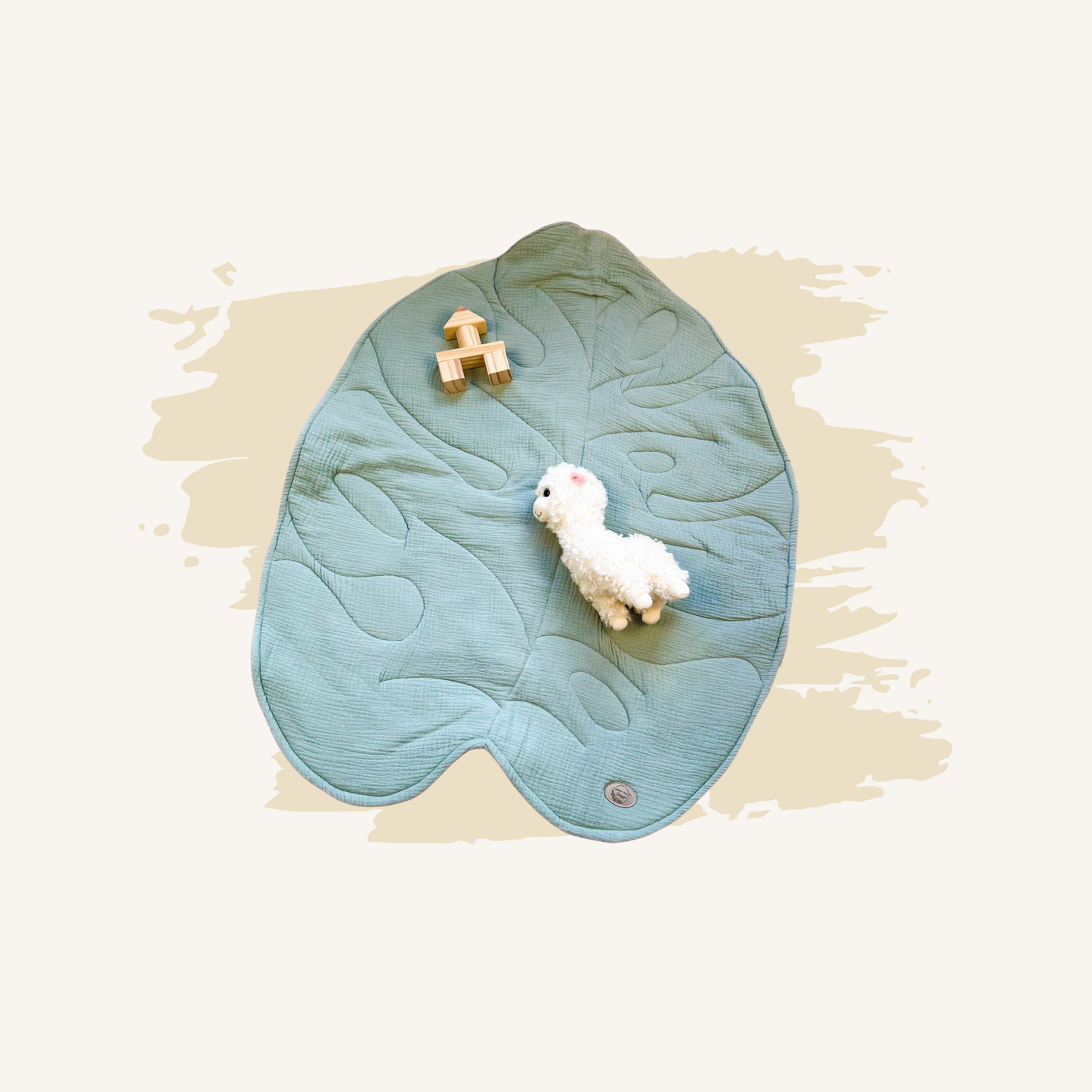 Tapis d'éveil - Feuille Vert Sauge