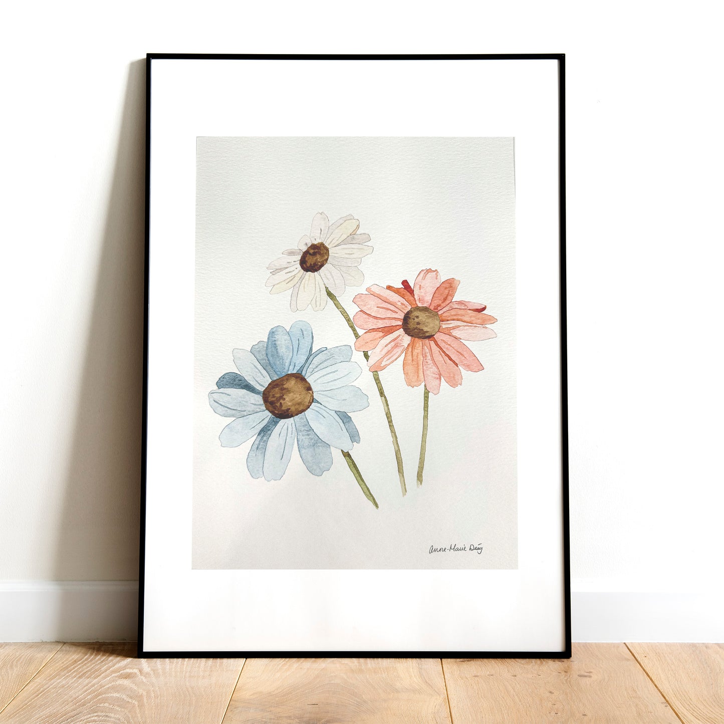 Aquarelle originale - Marguerites