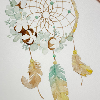 Original watercolor - Dream catcher