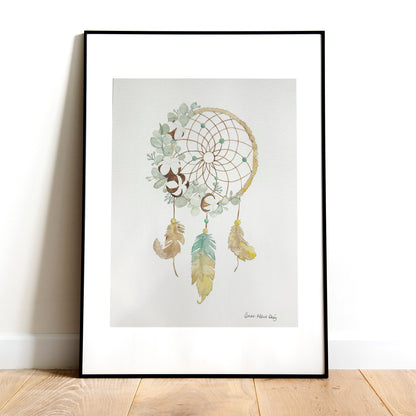 Original watercolor - Dream catcher