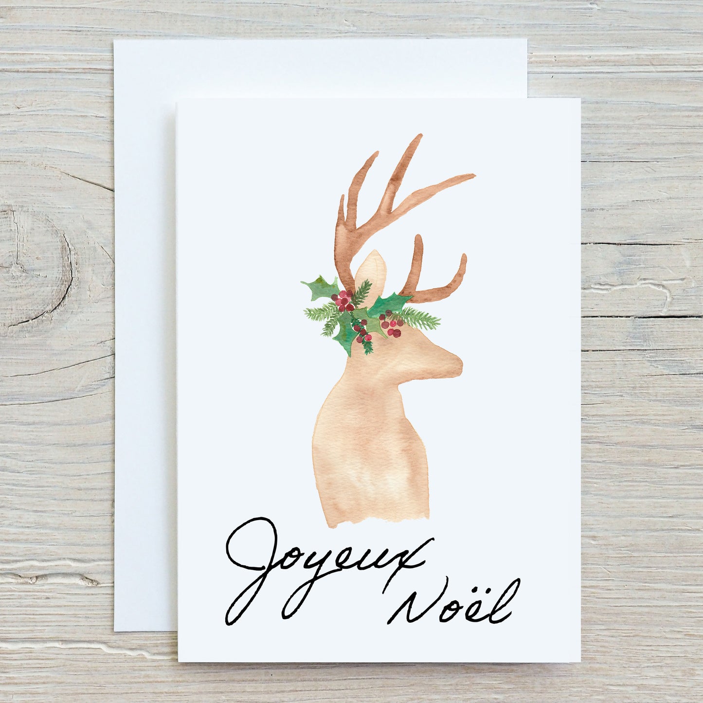 Printed greeting cards - Christmas deer