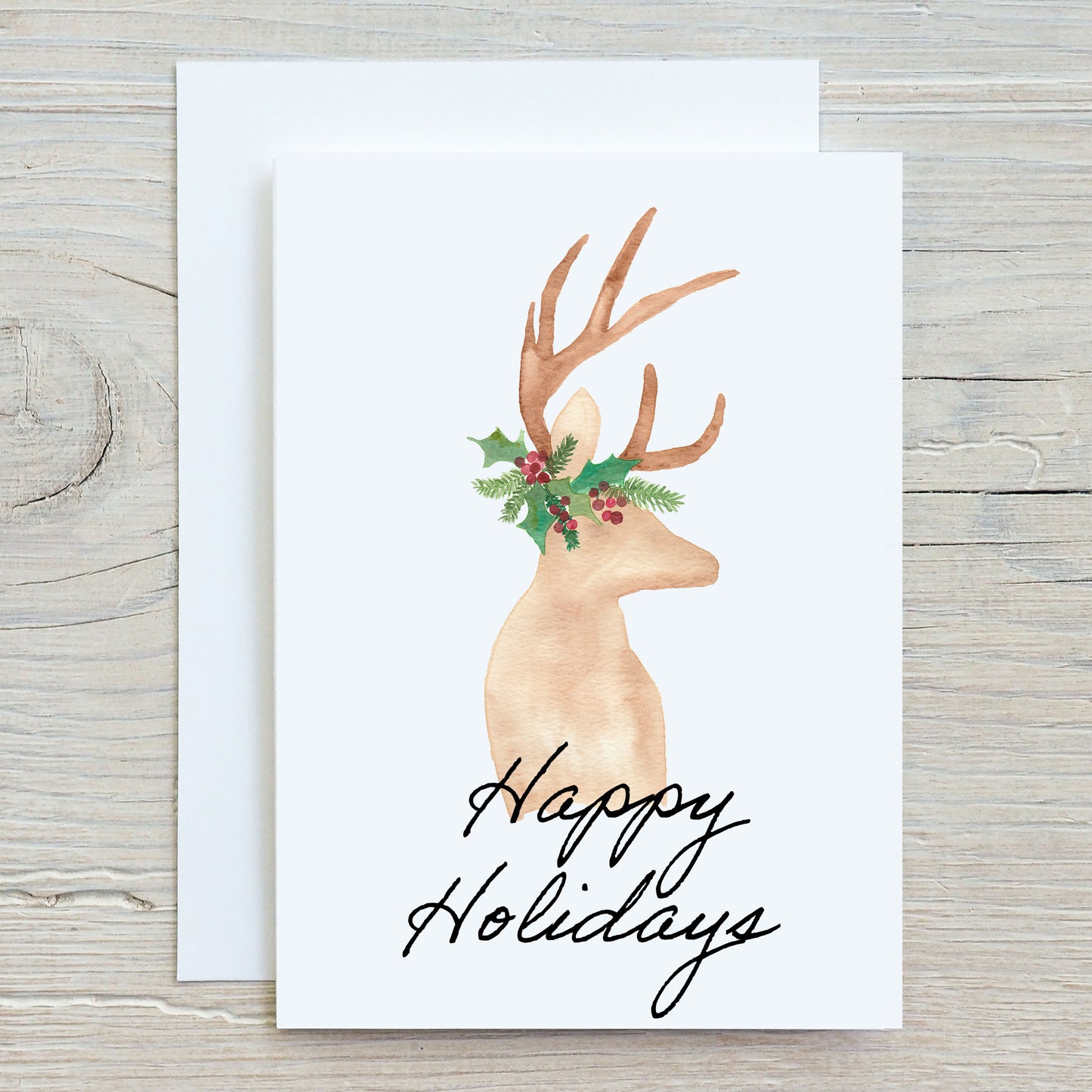 Printed greeting cards - Christmas deer