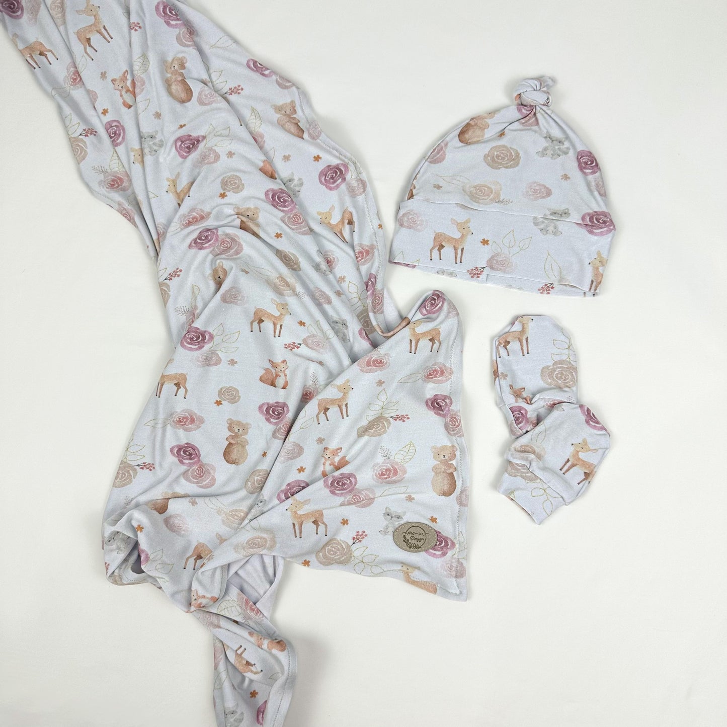Swaddling blanket - Animals and flowers
