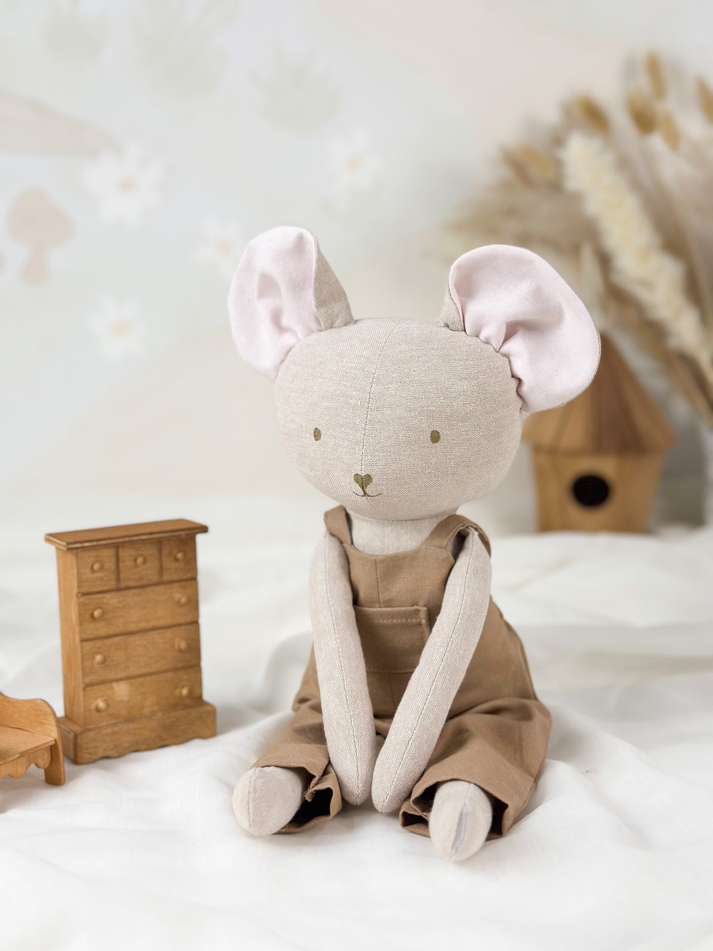 Poupée de chiffon artisanale – Souris