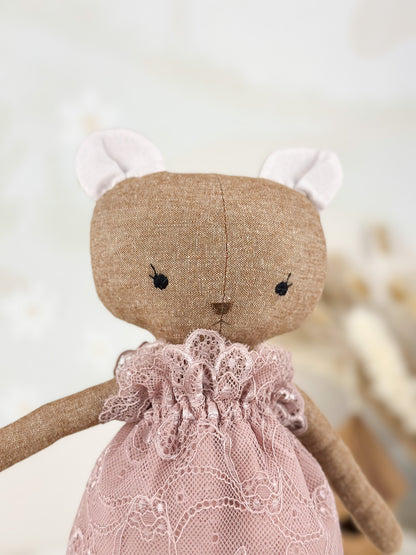 Poupée de chiffon artisanale – Ours