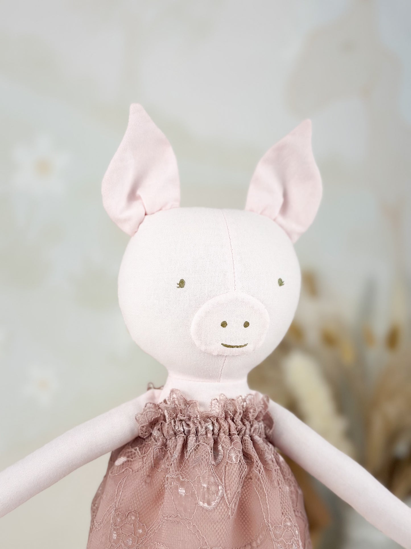 Poupée de chiffon artisanale – Cochon