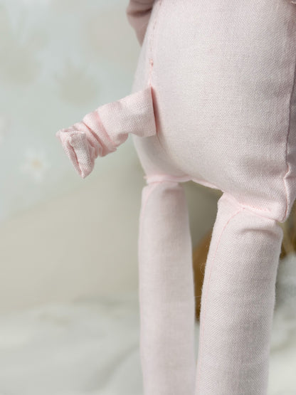 Poupée de chiffon artisanale – Cochon