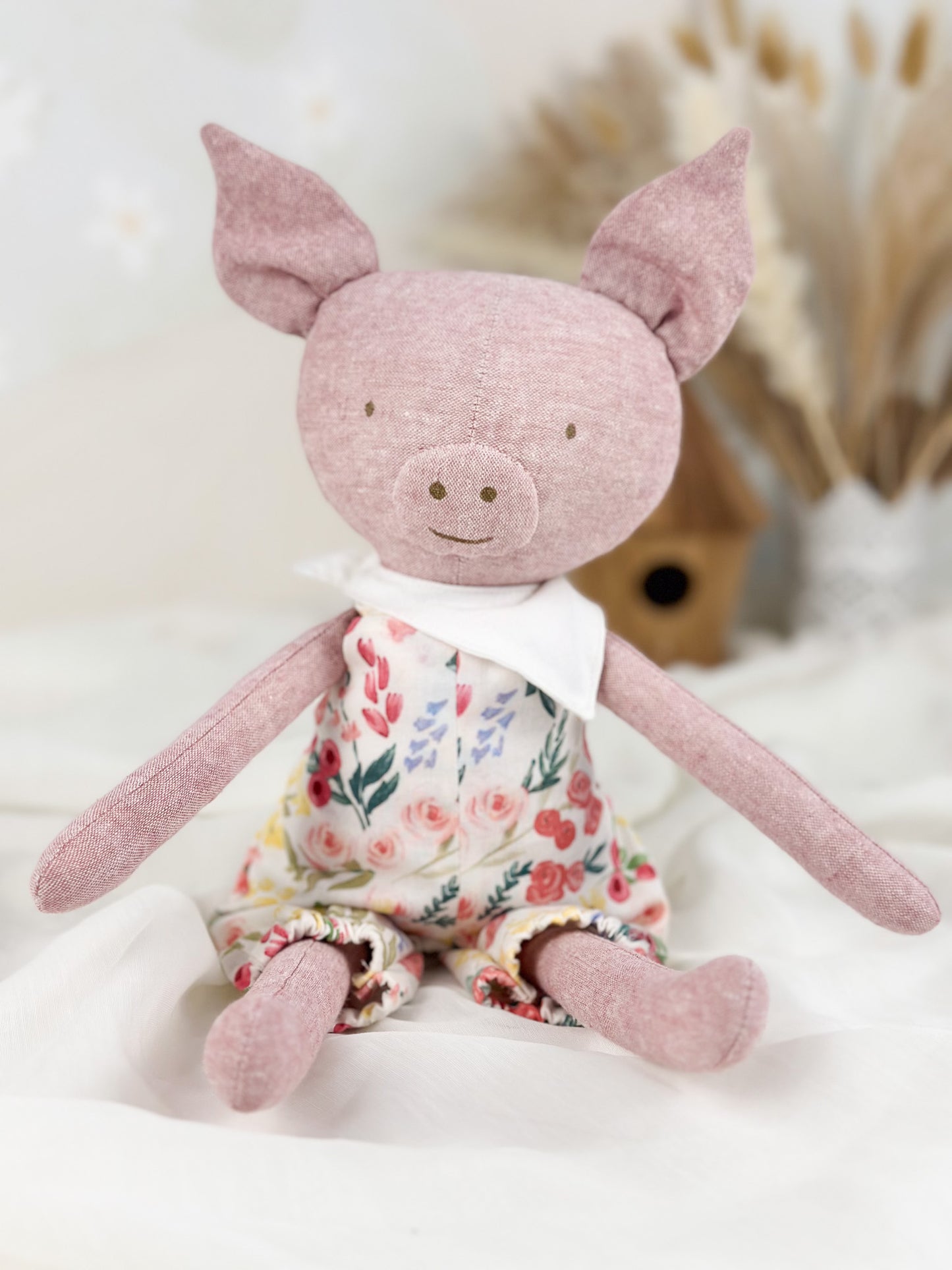 Poupée de chiffon artisanale – Cochon