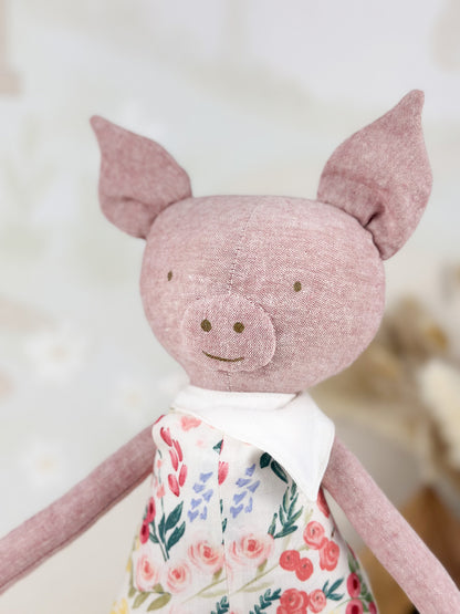 Poupée de chiffon artisanale – Cochon