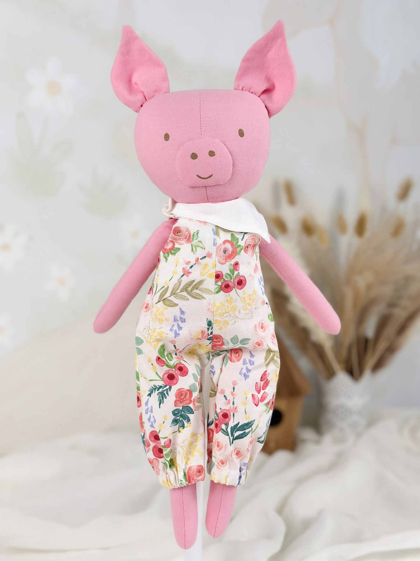 Poupée de chiffon artisanale – Cochon