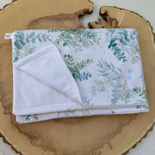 Couverture Doudou en Minky - Eucalyptus